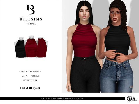 Ts3 Cc Clothing, Sims 4 Tops Cc Female, Sims 4 Tops Cc, Ts3 Cc, Sims Clothes, Stand Neck, Athletic Outfits, The Sims Resource, Sims 4 Mods