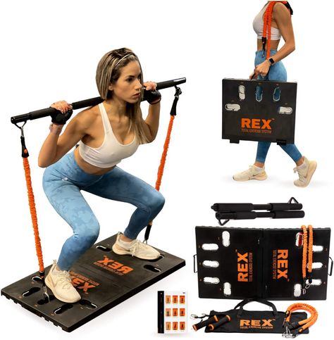 REX Full Body Workout Machines For Home Portable Home Gym With... 300 Workout, Portable Gym, Mini Gym, Home Gym Exercises, Body Gym, Portable Home, Total Workout, Exercise Equipment, Fitness Tools