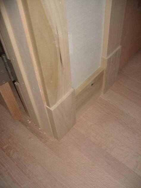 Baseboard Styles, Baseboard Trim, Plinth Blocks, House Trim, Handy Man, House Building, Wood Trim, Home Repairs, Craftsman Style