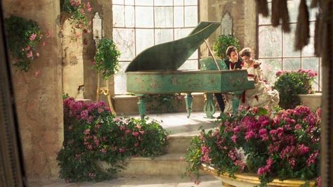 From Moonacres (movie) the piano room Secret Of Moonacre, The Secret Of Moonacre, Django Unchained, Old Pianos, Historical Movies, Boardwalk Empire, Lighting Setups, My Music, Beautiful Music