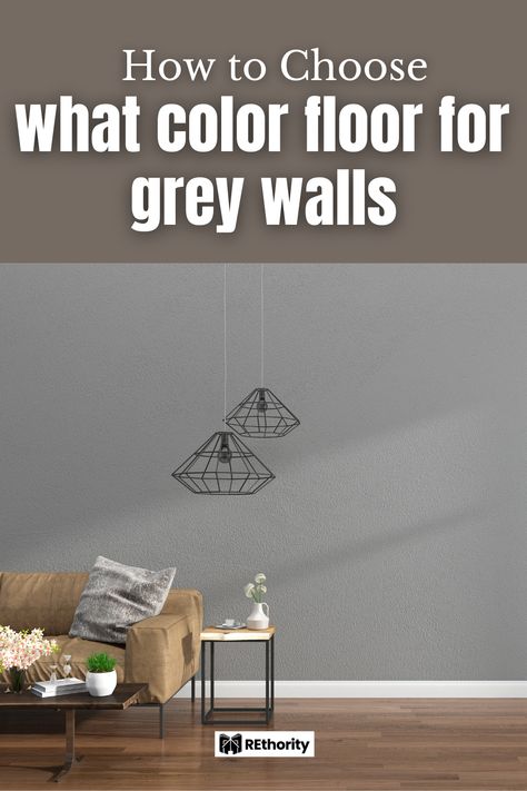 Brown Floors Grey Walls Living Rooms, What Color Flooring With Gray Walls, Flooring That Goes With Grey Walls, Brown Floor Grey Walls, Flooring Ideas With Grey Walls, Grey Walls And Brown Floors, What Color Floor Goes With Gray Walls, Best Floor Color For Gray Walls, Hardwood Floors With Grey Walls