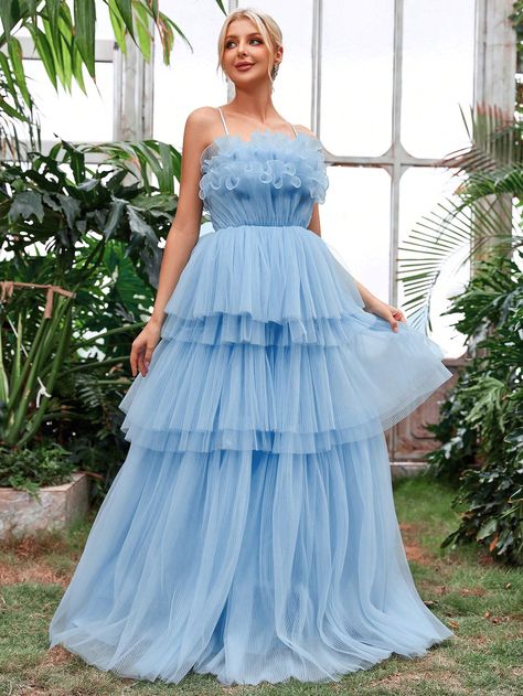 Fairycore Dresses, Color Celeste, Womens Prom Dresses, Engagement Dresses, Evening Dresses Prom, Kids Beachwear, Ladies Party, Cami Dress, Amazing Products