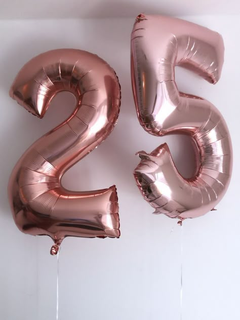 25 Balloons Number, 25 Birthday Balloons, 25 Birthday Aesthetic, 25th Birthday Balloons, Happy 25 Birthday, 25th Birthday Aesthetic, Birthday 25 Years, 25 Th Birthday, 25 Birthday Ideas