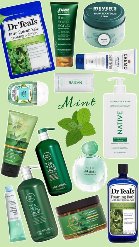 Shower products smell good, how to smell like mint, how to smell good all day, #selfcare #showerproducts #mint #shampooandconditioner #bodylotion #perfume #bodyscrub #bodysoap #chapstick #deodorant #shavingcream Smell Good All Day, How To Smell Good, To Smell Good, Shower Products, Body Hygiene, Scalp Scrub, Body Skin Care Routine, Shaving Cream, Body Soap