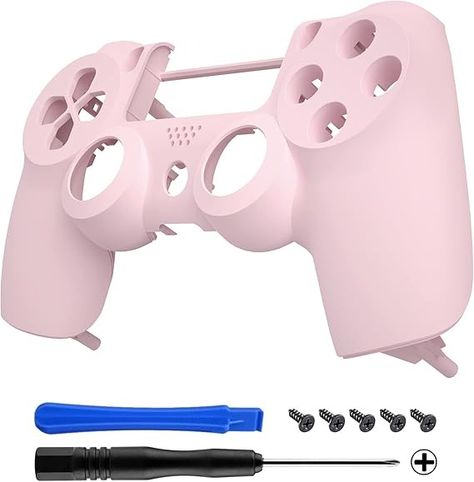 Amazon.com: eXtremeRate Cherry Blossoms Pink Replacement Front Housing Shell Cover Compatible with ps4 Slim Pro Controller CUH-ZCT2 JDM-040/050/055 - Controller NOT Included : Video Games Cool Ps4 Controllers, Playstation Controller, Ps4 Slim, Ps4 Controller, Cherry Blossoms, House Front, Jdm, Cherry Blossom, Video Games