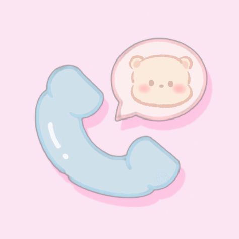 Cute Kawaii Icons For Apps, Shopping Widget Icon, Kawaii Phone Icons, Cartoon App Icon, Kawaii Icons For Apps, Kawaii App Icons, Apps Kawaii, Bear App, Kawaii Icons