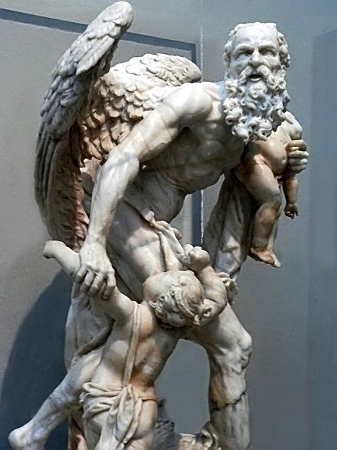 Cronus Carrying Off Two Infants Alabaster Widmann 1742 Greek Mythology Tattoos, Roman Gods, Mythology Tattoos, Greek And Roman Mythology, Ancient Myths, Roman Mythology, First Generation, Marble Art, Ancient Aliens