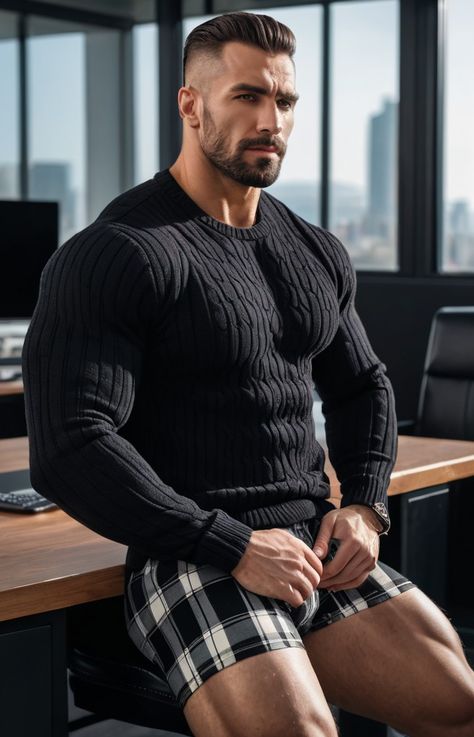 Handsome Masculine Men, Hot Scottish Men, Scottish Men, Leisure Outfits, Goatee Beard, Gentleman Lifestyle, Male Sweaters, Manly Style, Scottish Man