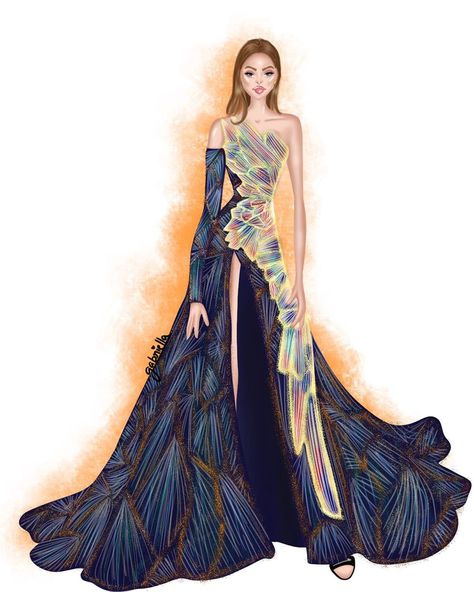 34 Likes, 16 Comments - Gabriella Noah Ashtamkar (@gabriella.ashtamkar) on Instagram: “Ending Met gala week with another looks from my favourite year of the Met! ♥️ @gigihadid in…” Gigi Hadid Met Gala, Gigi Hadid Dress, Met Gala Dresses, Gala Ideas, Gala Fashion, Dress Illustration, Fashion Illustration Sketches Dresses, Winter Fashion Outfits Casual, Versace Dress