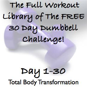 The Full Workout Library of The FREE 30 Day Dumbbell Challenge! Dumbbell Challenge, Holistic Recipes, Full Body Stretch, Body Stretches, Abdominal Exercises, Fitness Challenge, 30 Day Challenge, Health Motivation, I Work Out