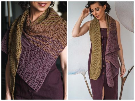 Crochet This Textured Shawl Today - Alchemy! - Expression Fiber Arts | A Positive Twist on Yarn Knit Shawl Pattern, Knit Wrap Pattern, Expression Fiber Arts, Broomstick Lace, Knitted Wrap, Foundation Single Crochet, Crochet Shawl Pattern, Crochet Shawl Pattern Free, Knee High Heels