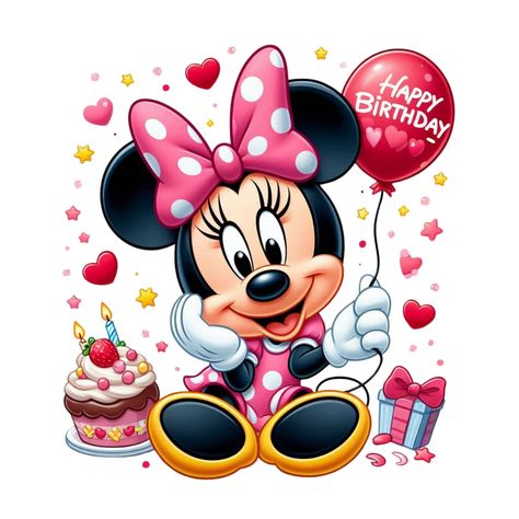 Happy Birthday Mickey Mouse, Minnie Mouse Clipart, Happy Birthday Clip Art, Mouse Clipart, Mouse Png, Cute Minnie Mouse, Nice Tattoos, Disney Challenge, Disney Clipart