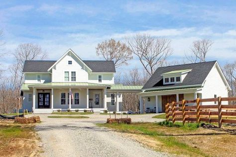 Plan 500018VV: Quintessential American Rustic Farmhouse Plans, Kitchen Organiser, American Farmhouse, Garage House Plans, Casas Coloniales, Farmhouse House, House With Porch, Wrap Around Porch, House Plans Farmhouse