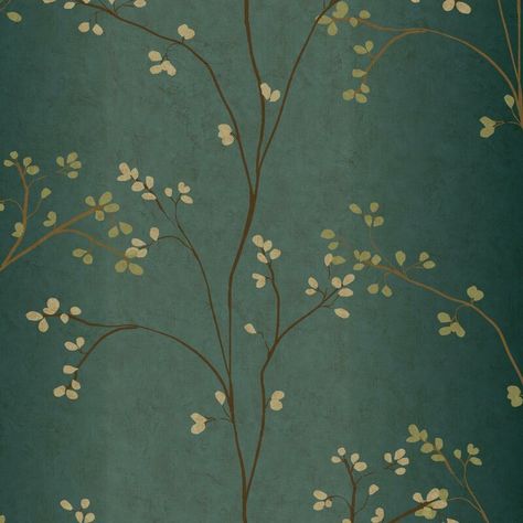 Joss & Main Lakehurst Vertical Blossoms 33' L x 20.5" W Wallpaper Roll & Reviews | Wayfair Floral Wallpapers, 5 Wallpaper, York Wallpaper, Navy Wallpaper, W Wallpaper, York Wallcoverings, Paper Floral, Metallic Wallpaper, The Wallpaper