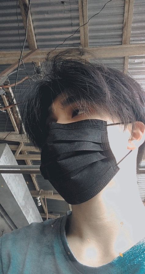 Black Mask Aesthetic, Boy Best Friend Pictures, Asian Short Hair, Photography Poses For Men, Pretty Selfies, Girl Face