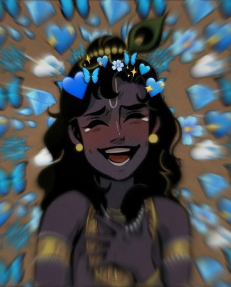 Krishna Asethic Pic, Krishn Aesthetic Images, Krishna Smile, Krishna Pfp, Smiling Krishna, Indian Aesthetic Wallpaper, Cartoons Krishna, Cool Cartoon Drawings, Childhood Memories Aesthetic