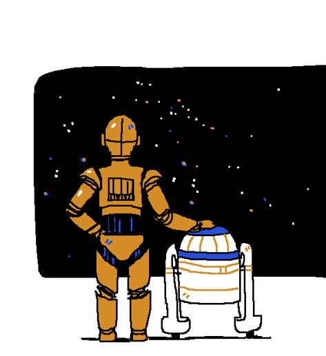 C-3po X R2-d2, C-3po And R2-d2, R2d2 And C3po Art, C3po Art, George Lucas Star Wars, C3po And R2d2, Star Wars Drawings, Star Wars Concept Art, Stars Wars