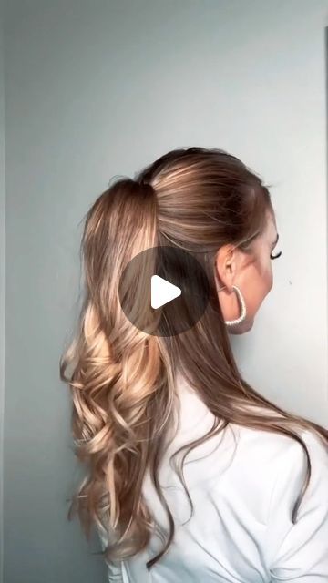 Simple Quick Hairstyles, Simple Ponytail Hairstyles, Beautiful Ponytail, Ponytail Hack, Ponytail Hairstyles Easy, Simple Ponytails, Kids' Braids, Clip Hairstyles, Hair Videos Tutorials