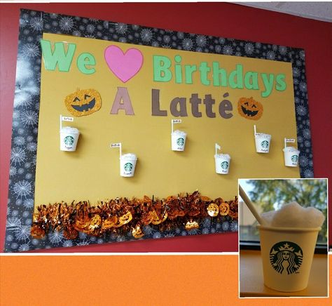 September Birthday Board, September Birthday Bulletin Board Ideas, Fall Birthday Boards For Daycare, September Birthday Board Ideas, Fall Birthday Board Classroom, October Birthday Board, November Birthday Board, Fall Birthday Board, Staff Birthday Board