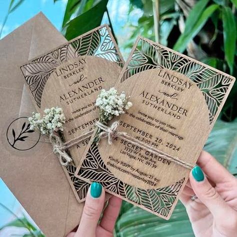 Wedding Signboard, Bridesmaids Beach Wedding, Rustic Wood Wedding Invitations, Wooden Wedding Invitations, Popular Wedding Invitations, Tropical Wedding Theme, Tropical Weddings, Wood Wedding Invitations, Passport Wedding Invitations