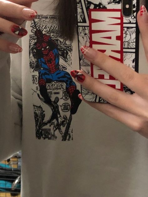 Spider Man Nails Aesthetic, Spider Man Nail Art, Spider Man Nails, Spiderman Nails, Willow Hale, Spiderman Girl, Lily Calloway, Bad Reputation, Addicted Series