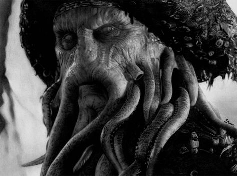 Bill Nighy, Scary Halloween Decorations Outdoor, Pencil Drawings Of Animals, Chicano Tattoo, Nature Artists, Pencil Drawings Easy, Davy Jones, Arte Sketchbook, Hyperrealism