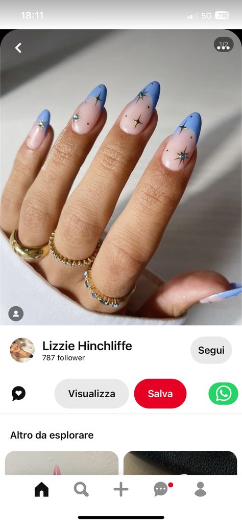 Funky French Tip Nail Designs, Funky French Tips, Funky French Nails, Funky French Tip Nails, French Tip Nail Designs, Blue Nail Designs, Blue Nail, French Tips, French Tip Nails