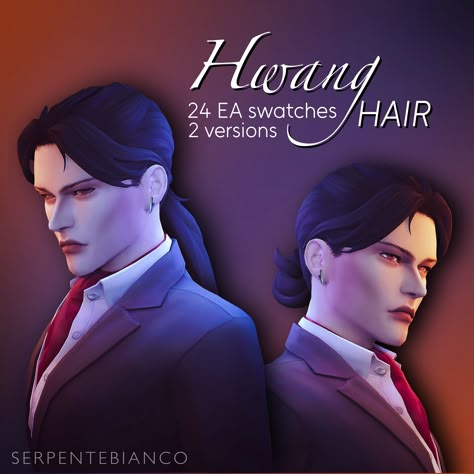 Sims 4 Men Long Hair, Jjba Sims 4 Cc, Sims 4 Long Male Hair Cc, Sims 4 Long Male Hair, Sims 4 Messy Hair Cc, Vampire Sims 4, Sims 4 Vampire, Vampire Hair, Male Vampire