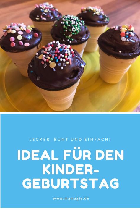 Tolle kleine Kuchen für Fasching und Karneval School Cupcakes, Fruity Snacks, Culinary Techniques, Breakfast Muffins, Small Cake, Birthday Food, Kids Recipes, Food Pin, Food Cakes