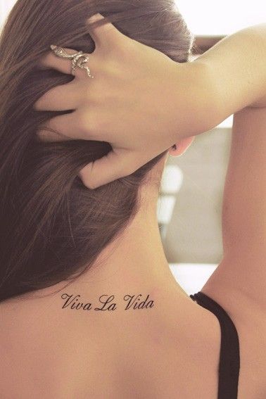 viva la vida Viva La Vida Tattoo, Loca Tattoo, Coldplay Tattoo, Viva La Vida, Fake Tattoos, Tattoo Designs For Women, Skin Art, Piercing Tattoo, Love Tattoos