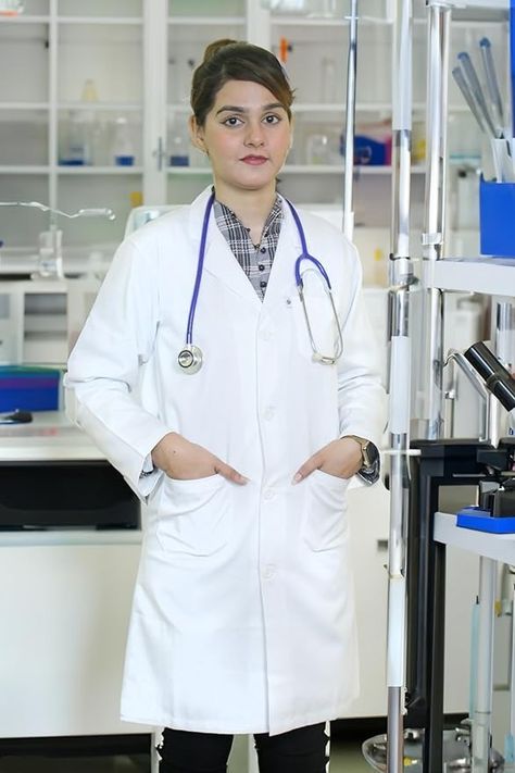 Amazon.com: DR Uniforms Unisex Lab Coats - 100% Cotton - Sanforized to Prevent Shrinking- Laboratory Coat for Students and Professionals (3XL): Clothing, Shoes & Jewelry Science Academia, Lab Coats For Men, Laboratory Coat, Doctor Uniform, Coat For Men, Lab Coats, Overalls Women, Professions, Long Coat