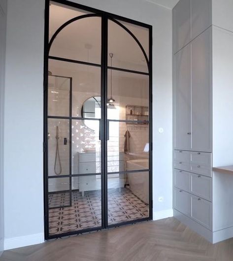 Crittall bespoke steel doors loft style Critall Doors, Wooden Crittal Style Doors, Coloured Crittal Doors, Curved Crittal Doors, Arch Crittal Doors, Internal Steel Doors, Double Crittal Doors Internal, Steel Crittal Doors, Internal Steel Glass Doors