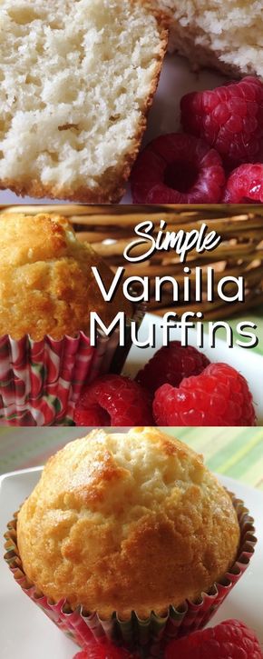 Jumbo Muffin Recipes, Vanille Muffins, Homemade Muffins Recipe, Basic Muffin Recipe, Vanilla Muffins, Jumbo Muffins, Simple Muffin Recipe, Sweet Muffin, Dessert Simple