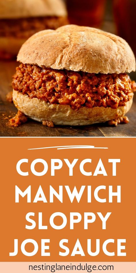 Copycat Manwich Sauce, Diy Manwich Sauce Sloppy Joe, Manwhich Sauce Recipes, Diy Manwich Sauce, Home Made Sloppy Joes Sauce, Canning Sloppy Joe Sauce, Diy Sloppy Joe Sauce, Sloop Joes, Copycat Manwich