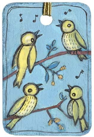 4th day of Christmas....four calling birds 3 Birds On A Branch, Four Calling Birds Christmas, Cardinal Folk Art, Colly Birds, Singing Birds Illustration, Chrsmas Tree Bird, 12 Days Of Xmas, Favorite Christmas Songs, Christmas Rugs