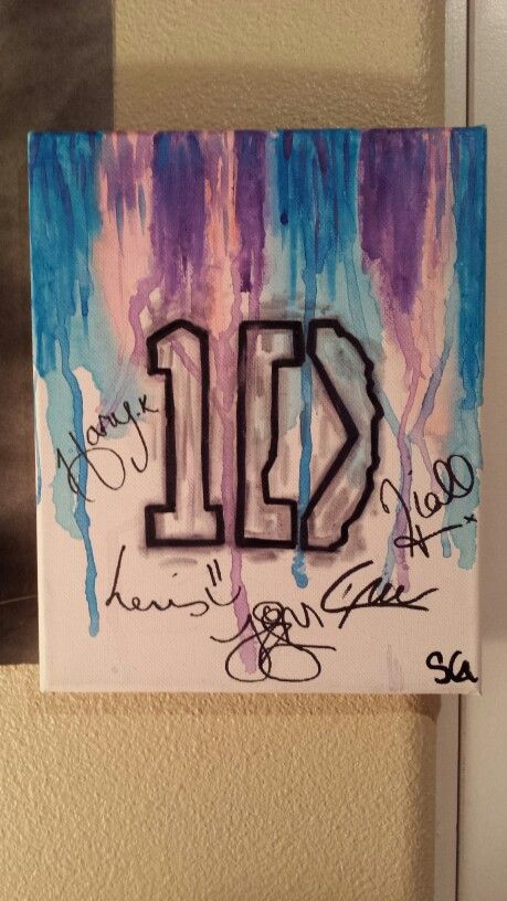 One Direction; Canvas art. Sharpie/alcohol, paint pen, water color. Custom ordered for a friend! ARTIST; Seska Gimlin 2014 One Direction Watercolor, One Direction Doodle Art, One Direction Painting Ideas On Canvas, One Direction Canvas Painting, One Direction Painting Ideas, One Direction Painting, 1d Drawings, Sharpie Alcohol, Art Sharpie