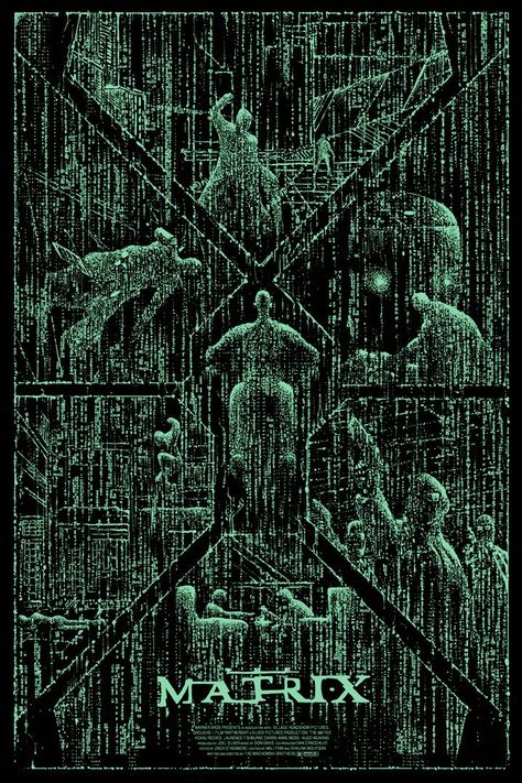 The Matrix - Kilian Eng ---- The Matrix Poster Art, Movie Posters Redesign, The Matrix Movie Poster, Matrix Poster Art, Matrix Movie Poster, The Matrix Poster, Matrix Poster, Scifi Poster, Kilian Eng