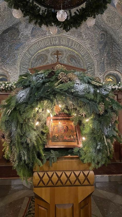 Orthodox Christmas, Liturgical Living, Christ Centered Christmas, Christmas Dreaming, Christmas World, Church Flowers, Eastern Orthodox, Christmas Jesus, Orthodox Christianity