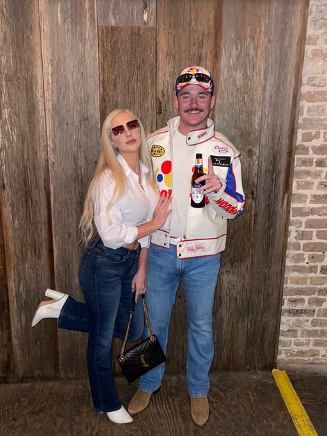 Ricky Bobby Couple Costume, Ricky Bobby Wife Costume, Ricky Bobby Wife, Ricky Bobby And Wife Costume, Ricky Bobby Costume, Costume Jeans, Talladega Nights, Ricky Bobby, Couple Costume