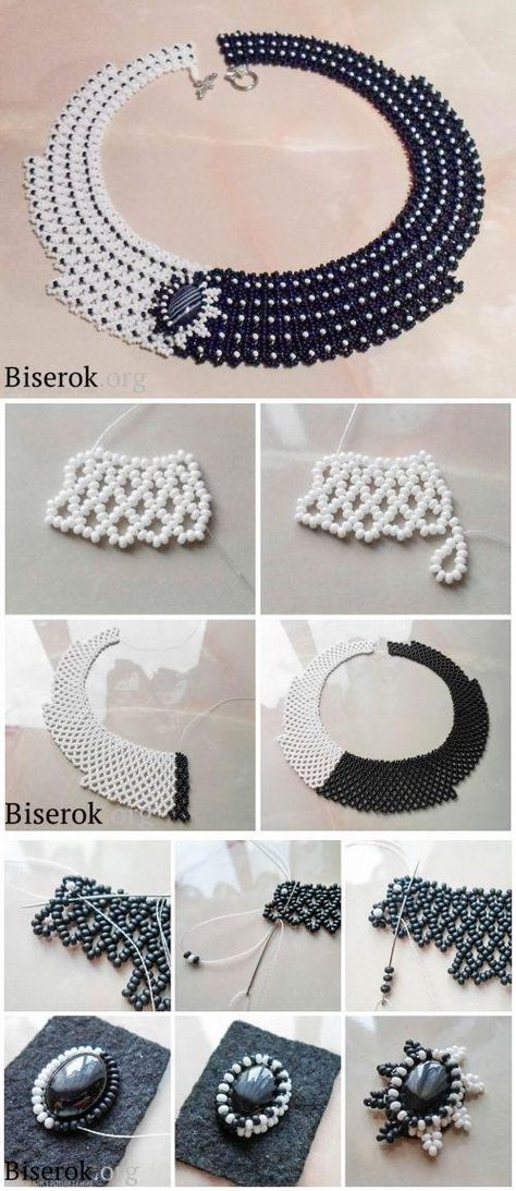 Seed Bead Tutorials, Bead Tutorials, Beads Design, Beaded Necklace Patterns, Seed Bead Patterns, Necklace Tutorial, Necklace Patterns, Seed Bead Tutorial, Beaded Jewelry Patterns