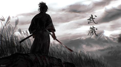 ~Miyamoto Musashi Check more at https://blogdoarmindo.com.br/miyamoto-musashi/ Miyamoto Musashi Laptop Wallpaper, Miyamoto Musashi Pfp Colored, Miyamoto Musashi Desktop Wallpaper, Miyamoto Musashi Pc Wallpaper, Japanese Wallpaper 1920x1080, Musashi Miyamoto Banner, Vagabond Desktop Wallpaper, Vagabond Wallpaper Desktop, Vinland Saga Pc Wallpaper