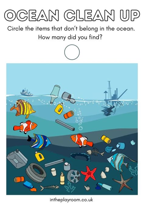 ocean clean up activity sheet for kids Ocean Cleanup Activity, Clean The Ocean Activity, Beach Clean Up Activities, Ocean Clean Up Activities, Ocean Pollution Activities For Kids, Water Pollution Activities For Kids, Clean Up Australia Day Activities, Ocean Clean Up, Ocean Day Activities For Kids