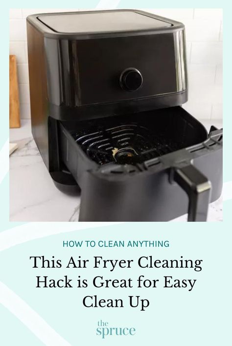 Air fryer are kitchen essentials for making healthier fried dishes, and this air fryer cleaning hack ensures no residue is left behind. #kitchencleaninghacks #cleanhouse #cleaningguide #cleaninghacks #cleaningtips  #stepbystepcleaning #thespruce Clean Air Fryer Hack, Cleaning Air Fryer Hack, How To Clean Air Fryer Basket, Air Fryer Cleaning Hacks, Air Fryer Cleaning, Easy Home Organization, Homemade Cleaners, Easy Cleaning Hacks, Cleaning House