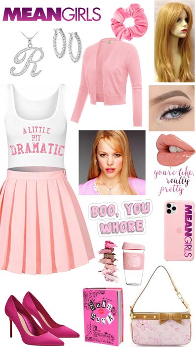 How To Dress Like Regina George, Mean Girls Outfits Inspiration Pink, Fantasia Regina George, Meangirls Inspired Outfit, Regina George Inspired Outfits, Regina George Aesthetic Outfit, Regina George Outfit Inspiration, Regina George Outfit Ideas, Mean Girls Aesthetic Outfits