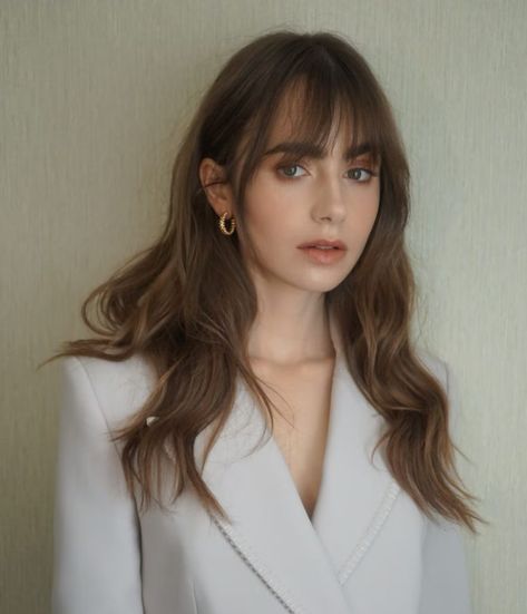 8 Fall 2022 Hair Color Trends You're Going To See Everywhere Fall 2022 Hair, 2022 Hair Color, Lily Collins Hair, Hot Hair Colors, Bangs With Medium Hair, Copper Hair Color, Long Hair With Bangs, New Haircuts, Fall 2022