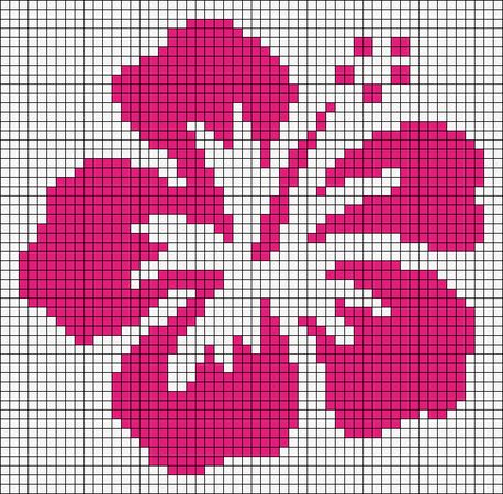 Crochet Grid, Grid Patterns, Graph Crochet, Mochila Bag, Corak Bunga, Flower Tapestry, Mode Crochet, Pixel Crochet, Tapestry Crochet Patterns