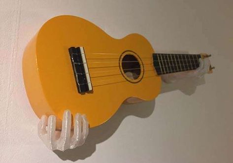 Guitar Wall Holder, Mounted Guitar, Guitar Wall Mount, Guitar Holder, Boho Lamp, 3d Printer Designs, Hanger Holder, Guitar Wall, Xmas Deco