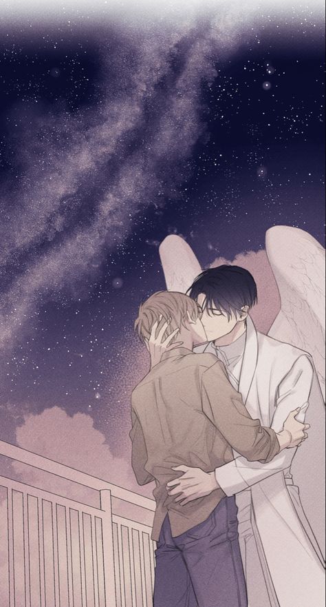 Angel Buddy, Angel Manga, Lezhin Comics, Read Manga Online Free, Yuri Manga, Manga Couples, Bleach Manga, Couple Drawings, Manga Illustration