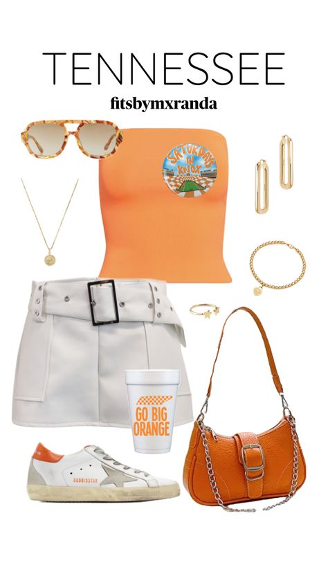 TENNESSEE GAMEDAY FIT #outfitinspo #gameday #gamedayfit #gamedayoutfit #gamedayfits #utk Clemson Gameday Outfit, Clemson Outfits, College Football Game Outfit, Rush Week Outfits, Tennessee Outfits, College Gameday Outfits, College Football Games, College Game Days, Football Game Outfit