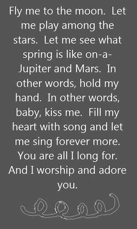 Fly me to the moon Fly Me To The Moon Lyrics, Fly Me To The Moon Song, Moon Song, Fly Me To The Moon, Vertical Images, Love This Song, Music Memories, Yesterday And Today, Songs To Sing